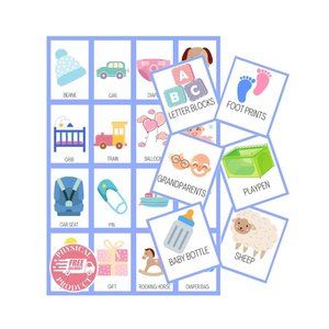 Baby Shower Games - 100 Boards Boy Baby Gender Reveal Games Invitations Themes